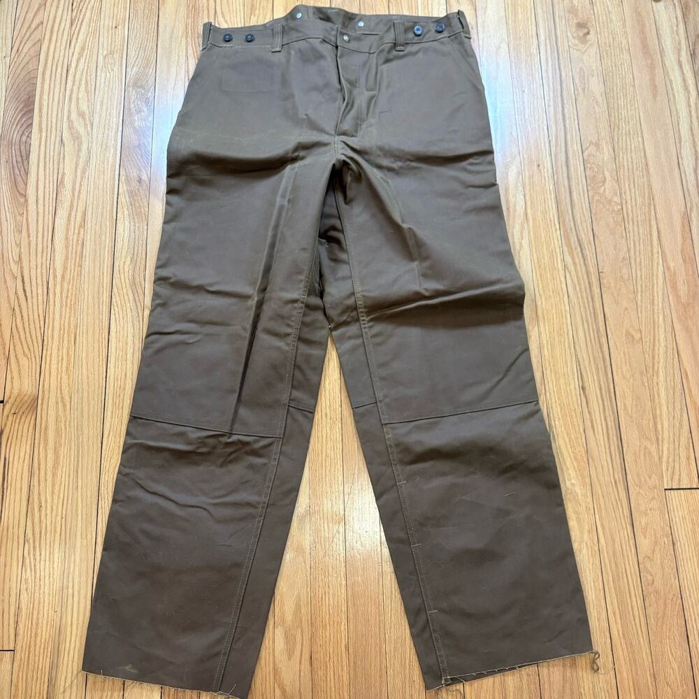 NWOT Filson Oil Finish Double Tin Pants Tan Men’s Size 44 Regular Unhemmed